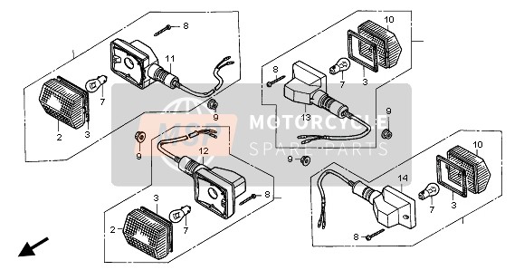 Honda NPS50 2006 Indicatore per un 2006 Honda NPS50